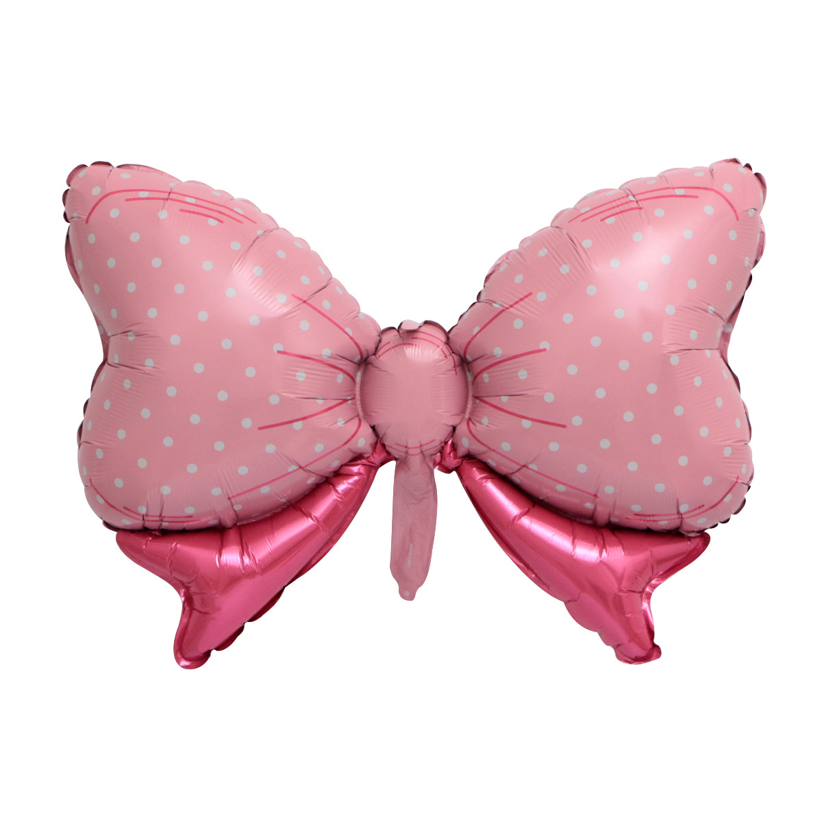 新款蝴蝶结铝膜气球 大号蓝粉蝴蝶铝箔气球 生日派对装饰用品批发