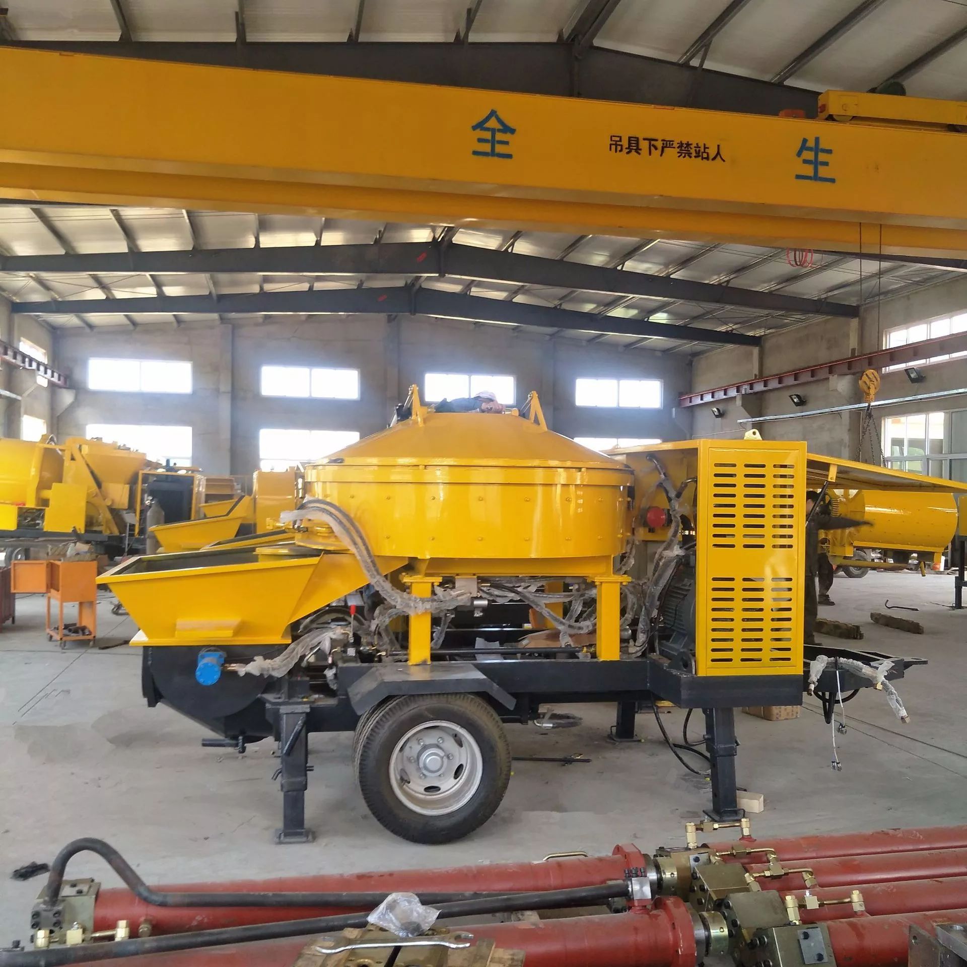 搅拌机带地泵 盘式搅拌机带40地泵 适合小型工程的建筑设备厂家