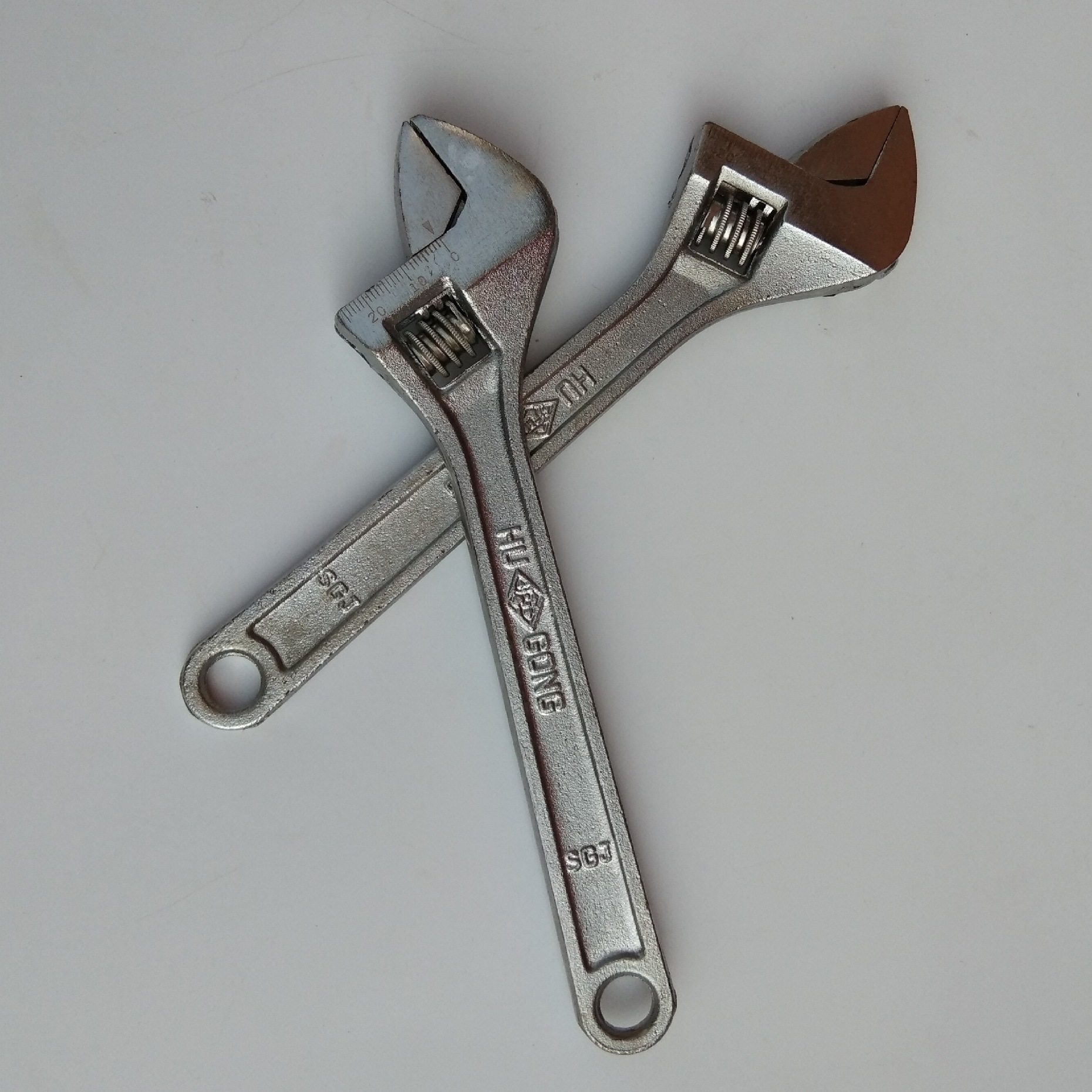 批发供应镀铬拉丝活口扳手 活头扳子8寸10寸12寸远鸿五金工具