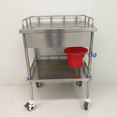 不锈钢治疗车送药车手术室医院用护理急救推车美容护士移动工具车