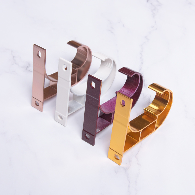 批发顶装天花板吊顶 窗帘杆顶装支架罗马杆单支架底座托架配件