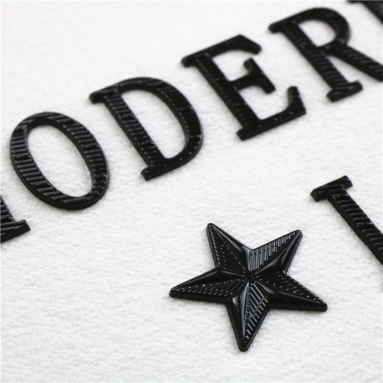 厂家反光电压标 箱包logo高频热转压印tpu商标3d立体标