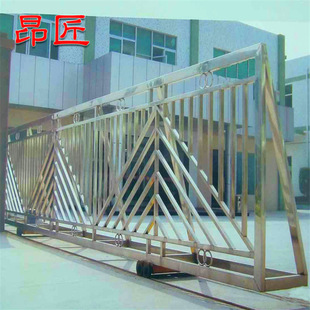 定做电动遥控平移门 轨道式平移大门 企业单位不锈钢电动平移门