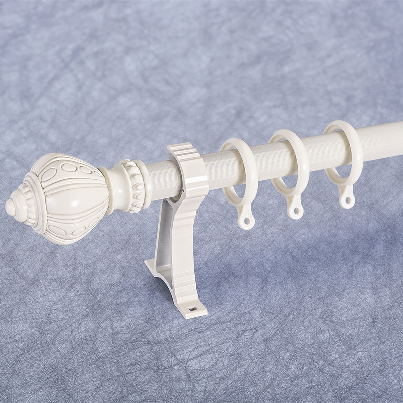 加厚铝合金窗帘杆 罗马杆 窗帘配件 28细纹单杆双杆