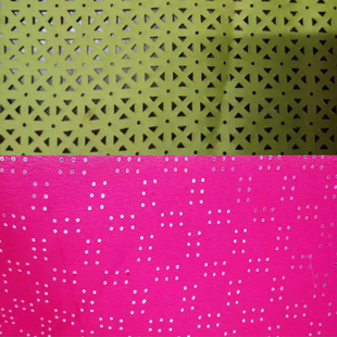 免费样布常熟工厂机械冲孔女装针织面料汗布冲激光切割加工定制