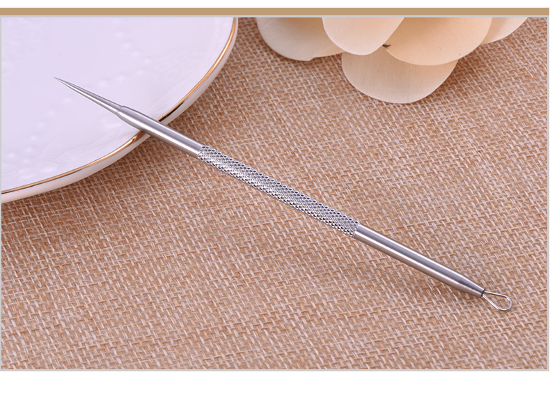 不锈钢暗疮针 双头粉刺针 去黑头粉刺针 挑痘针 美妆工具批发