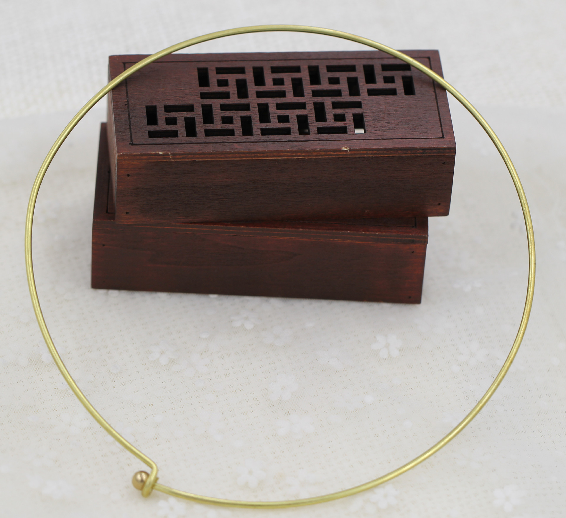 2*150mm纯铜项圈 线圈 璎珞圈 diy古风汉服配饰材料