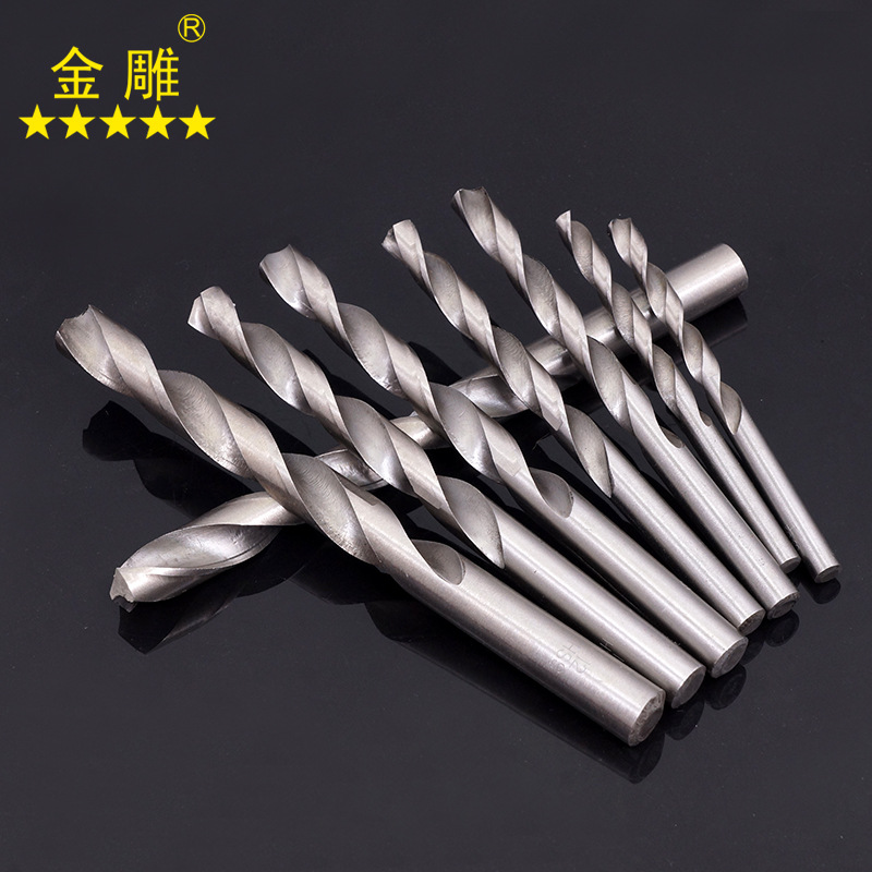 直柄白钢麻花钻 hss高速钢麻花钻 木工套装钻头