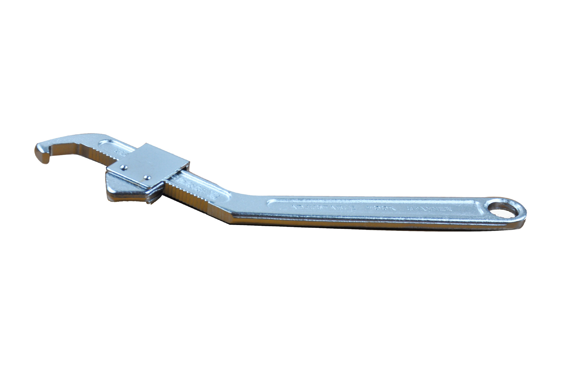 钩形扳手英制勾型活络扳手多功能开口可调圆螺母月牙扳手