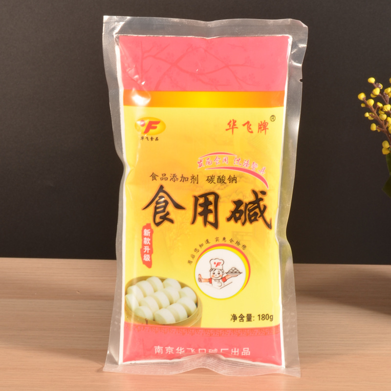 批发 华飞拍食用碱 180g 60袋一箱 发面烘焙用品超市餐饮批发专供