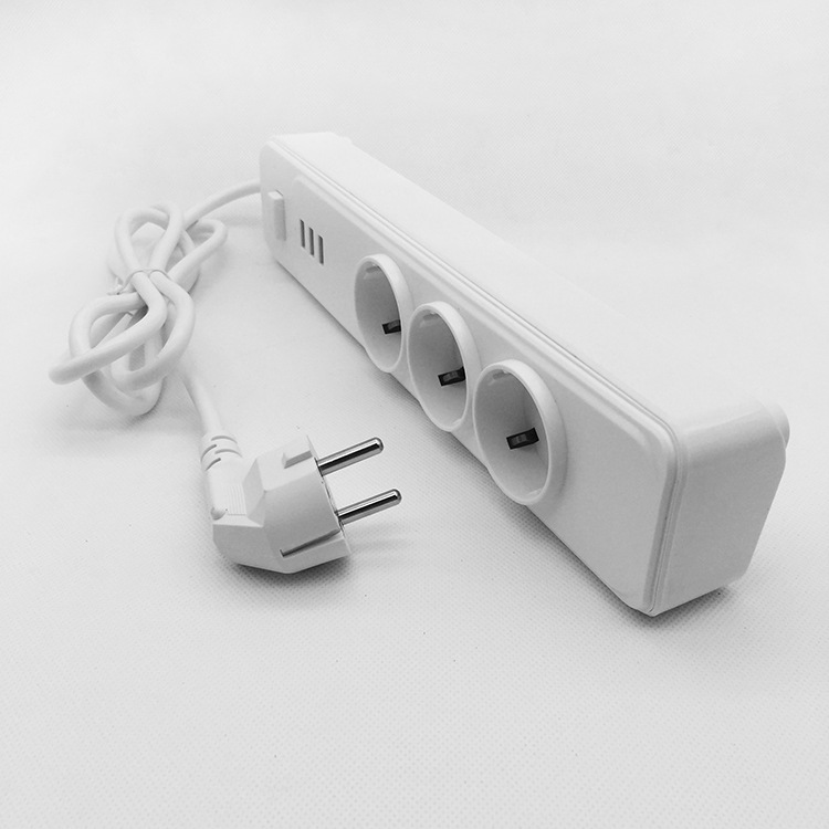 厂家直销欧规式多功能智能插拖线板排插带usb充电适配器电源插排