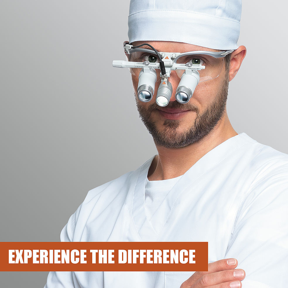 德国进口heine手术头灯 ml4led超轻高亮头戴式50000lux 海涅光源