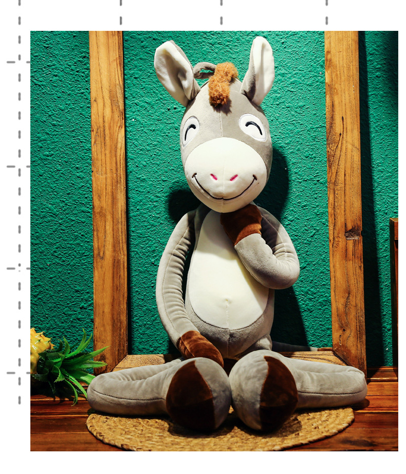 2018创意新款顽皮驴毛绒玩具公仔玩偶儿童礼物