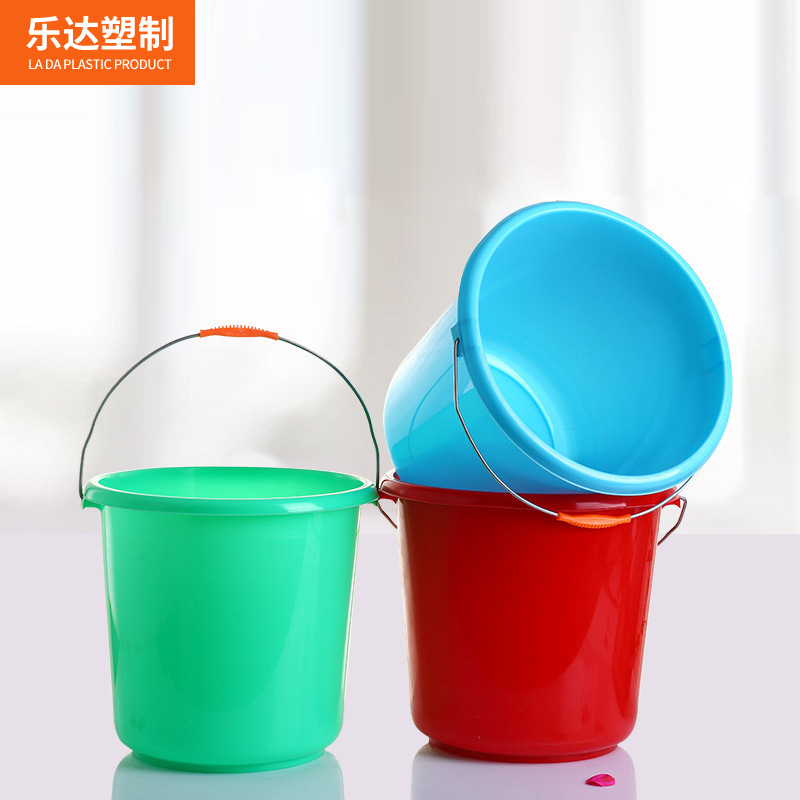 厂家大号加厚塑料桶 家用pp塑料水桶 28l红绿蓝 手提水桶批发