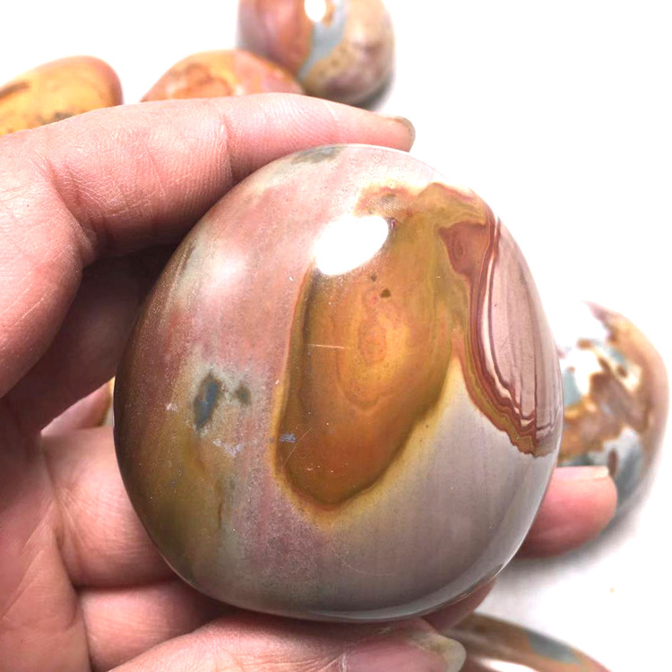 批发 天然海洋石原石 海洋碧玉 随行玛瑙原石手掌石海洋石手把件