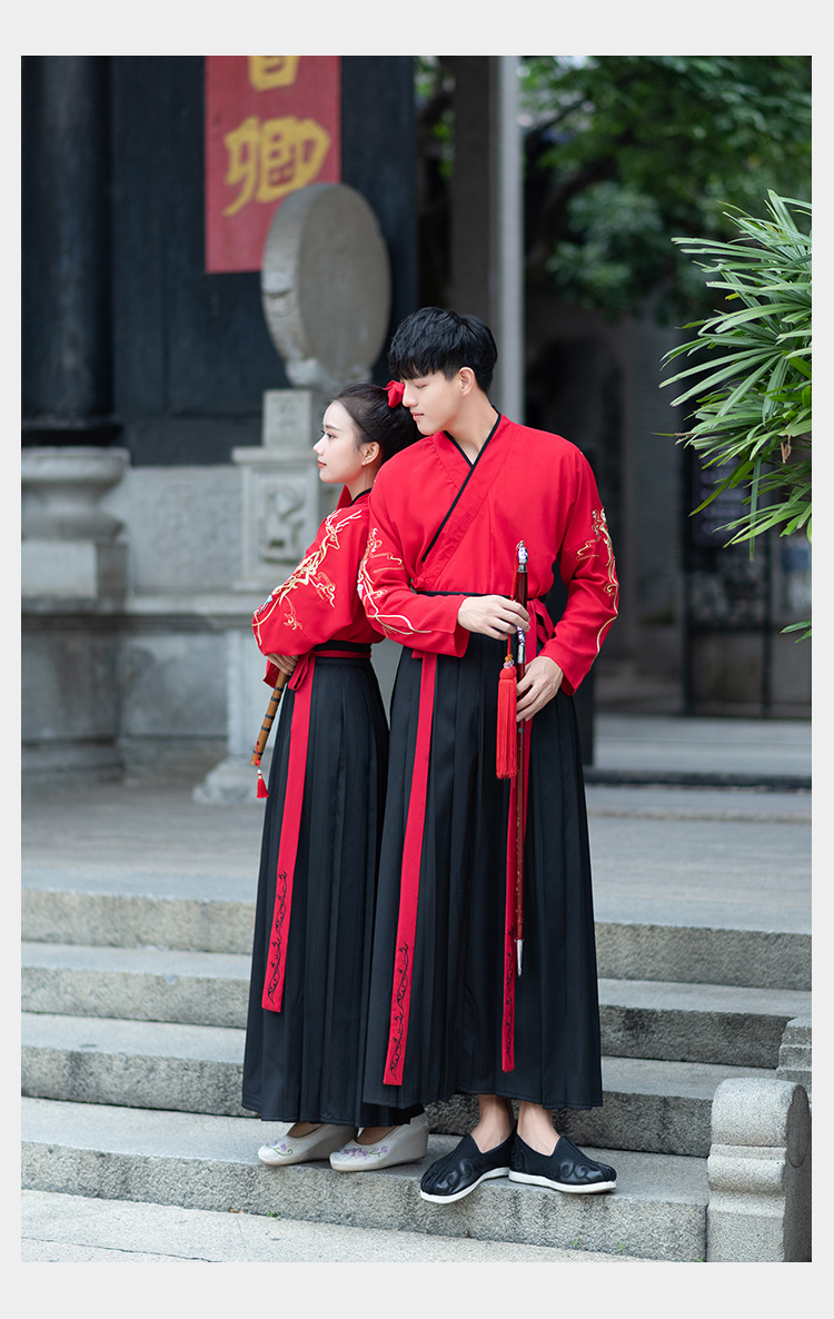 大袖衫_原创汉服广袖魏晋大袖情侣cp古装学生表演春秋 - 阿里巴巴