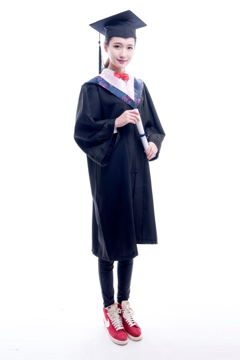 学士服 大学生毕业礼服 博士服文科演出的服搭配帽子硕士服成人礼