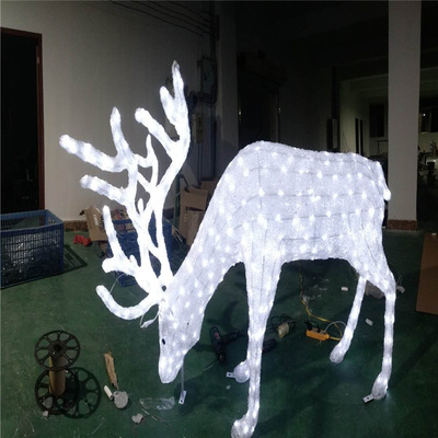 定制led动物造型灯 滴胶鹿造型灯户外防水街道公园 小区装饰灯