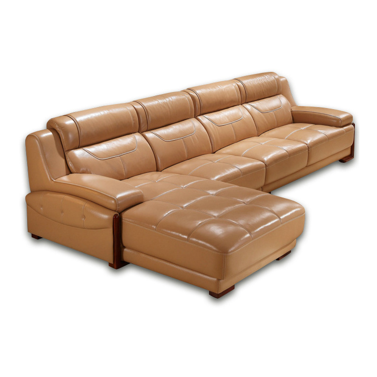 特价现代客厅真皮沙发大小户型转角皮艺沙发 厂家直销l型沙发