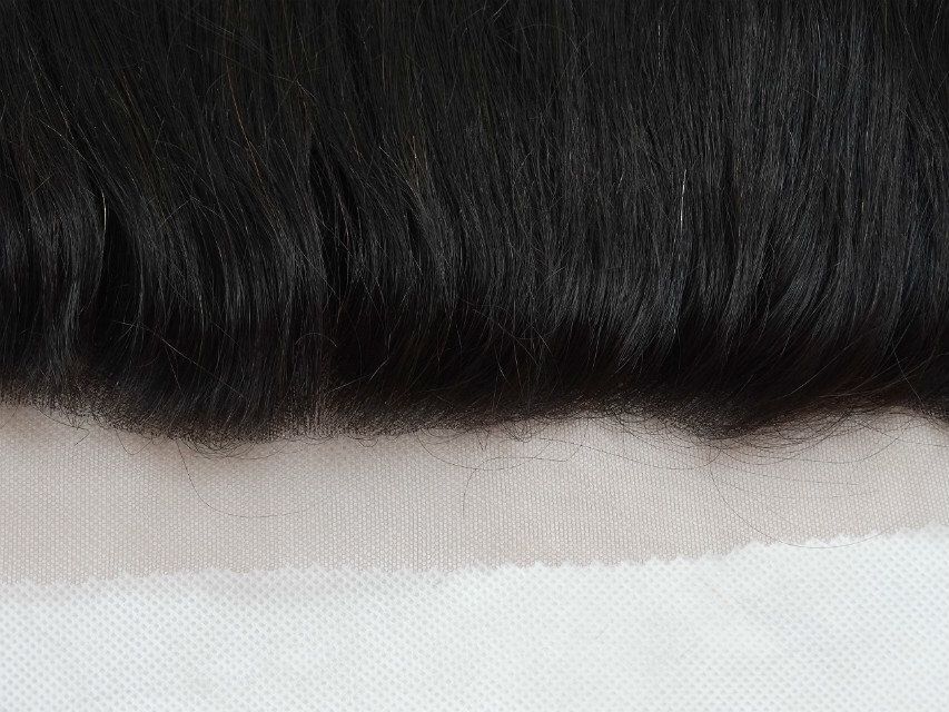 跨境专供 自然色真人顺发 13*4 frontal前头 厂家直销 青岛仓库