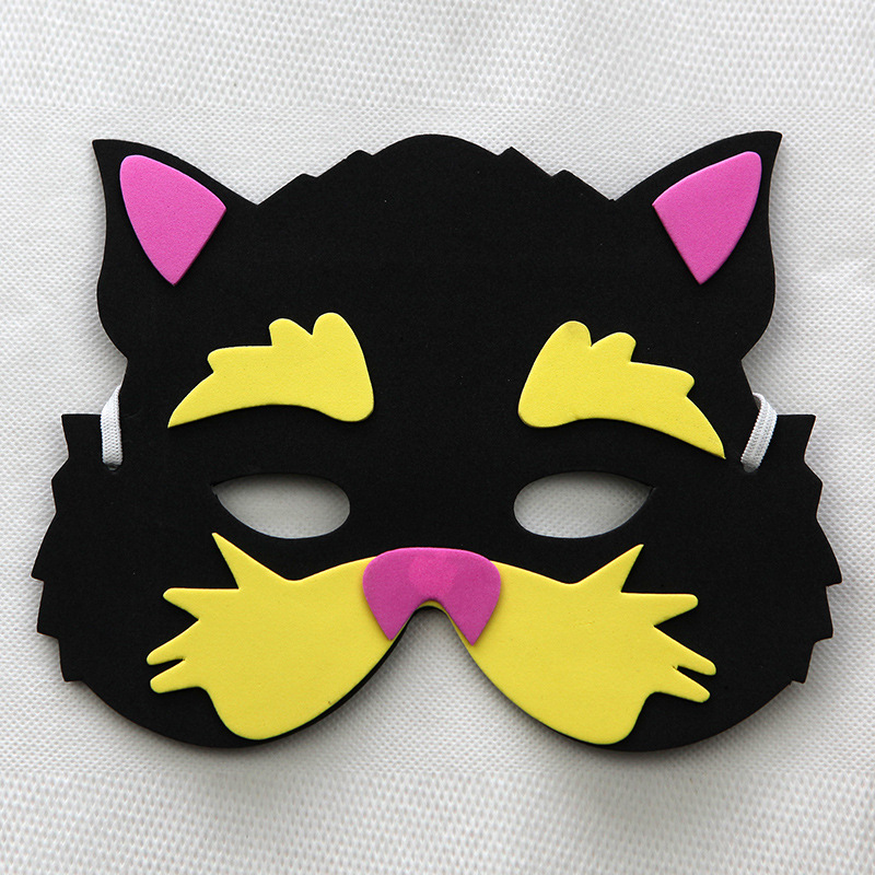 双骏eva 儿童益智玩具 卡通黑猫警长面具 厂家直销批发