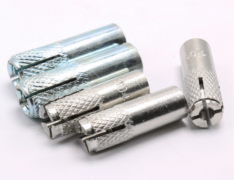 m6m20不锈钢304顶爆碳钢蓝白锌内膨胀管内爆壁虎平爆内迫膨胀