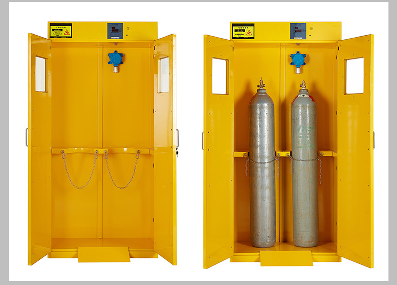 全钢双瓶气瓶柜 气瓶储存柜 全钢工艺制作 外形美观