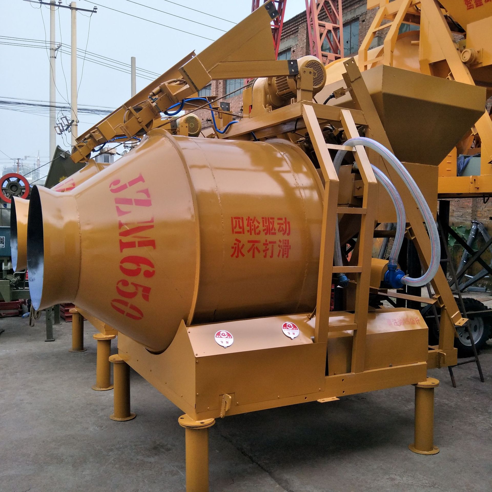 销售jzm750型混凝土搅拌机 全自动砂石水泥滚筒搅拌混合设备