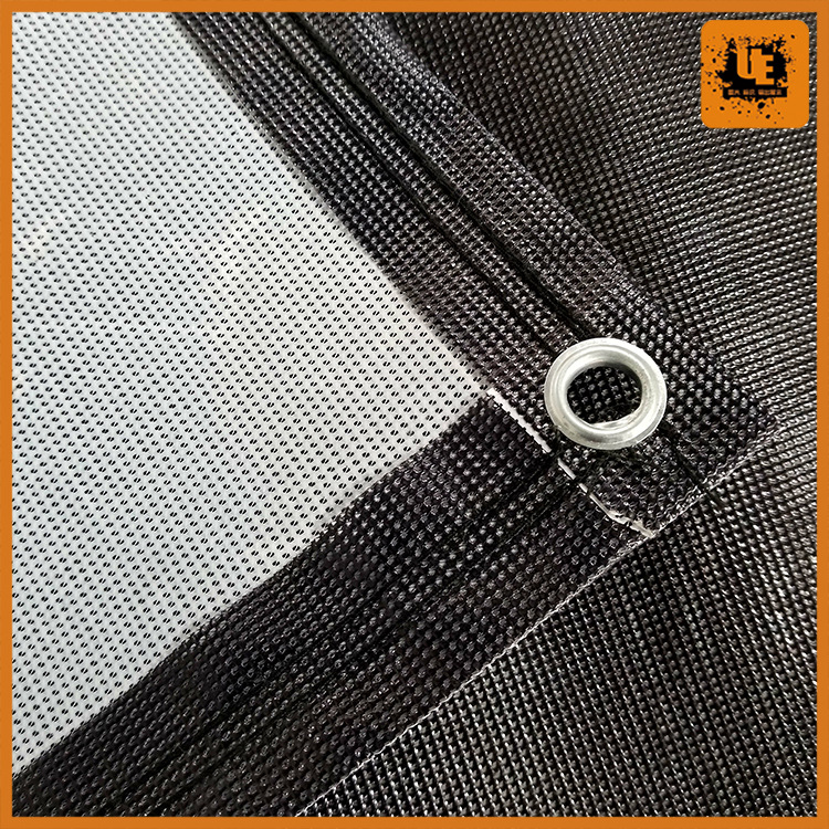 防风洞眼网格布围栏广告 户外防风围挡喷绘pvc网格布围栏赛事专用