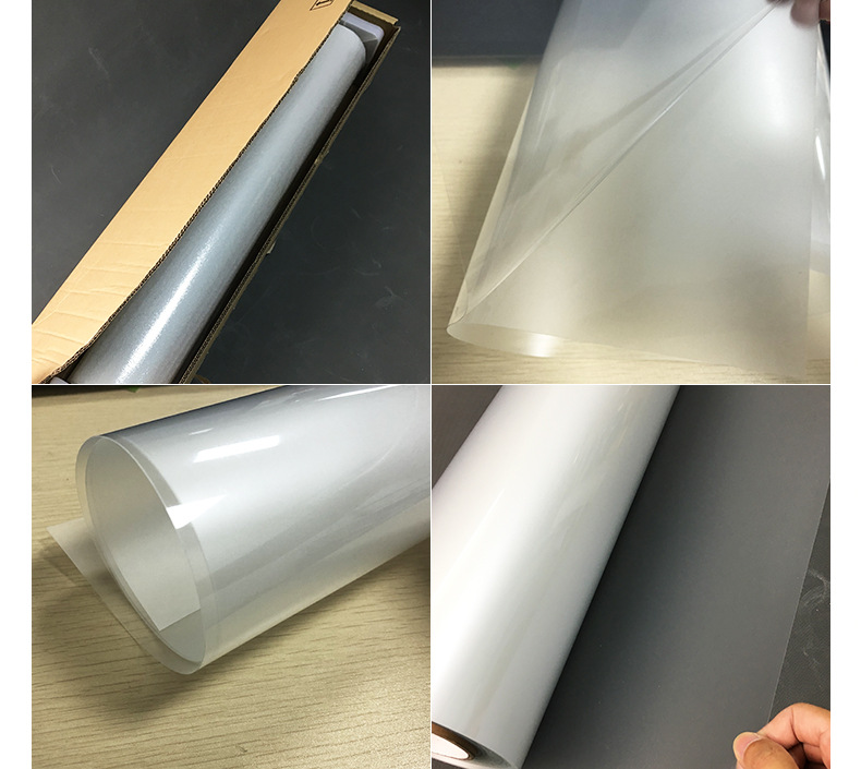 uv超透pvc带背胶高清可移玻璃贴可喷绘高透无杂质清晰透明贴户外