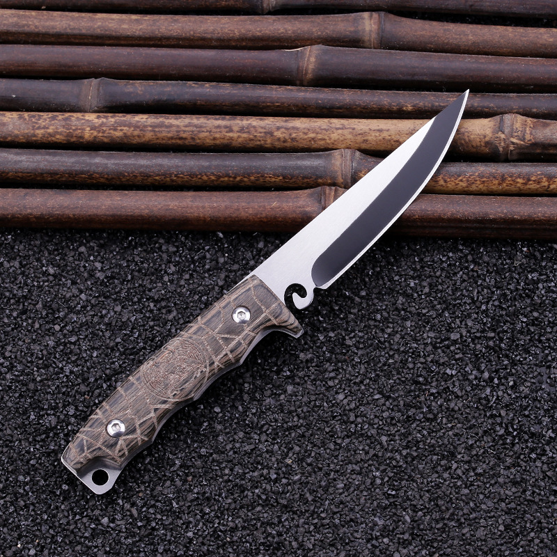 小直刀随身户外刀具野营战术高硬度求生刀野外生存多功能户外小刀