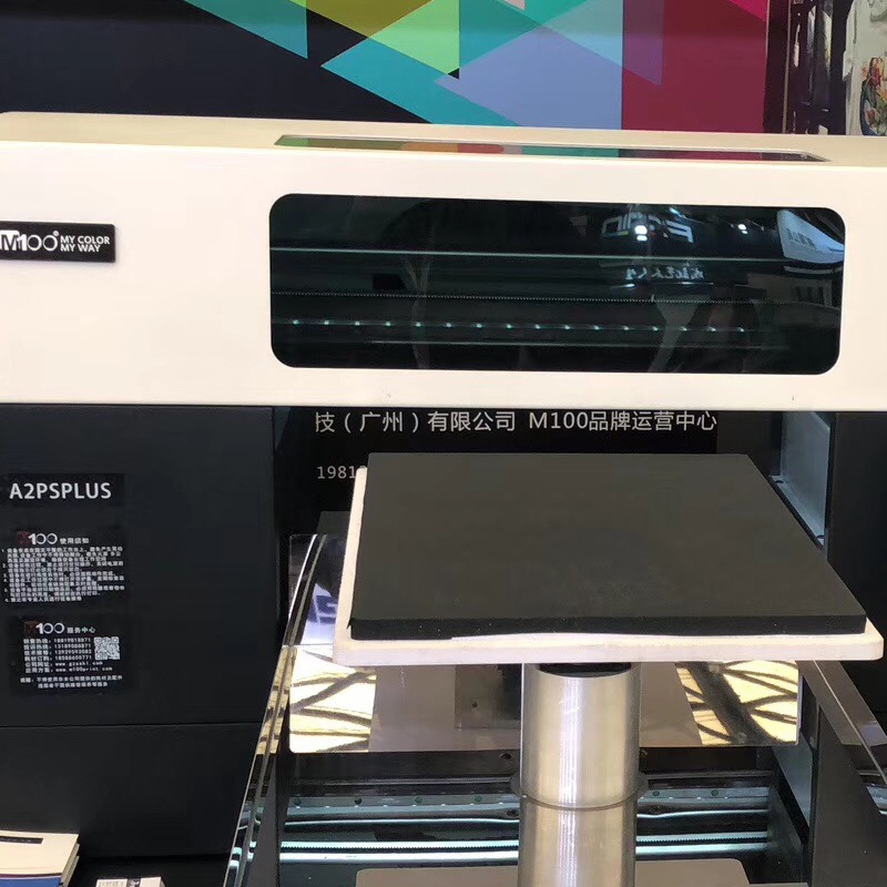 a2直喷植绒面料数码印花机人像画水洗布纤维面料新工艺打印机