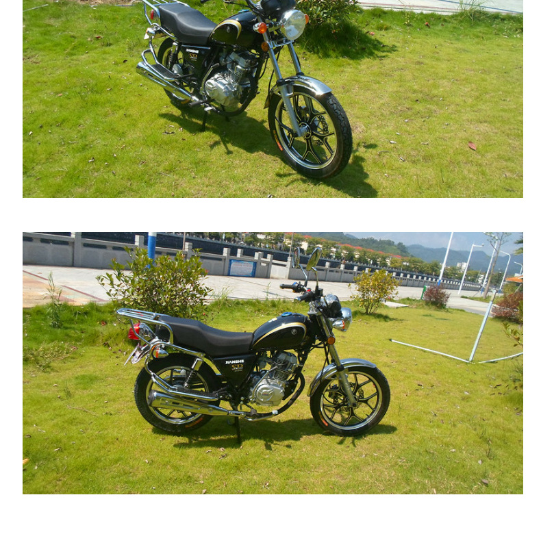 供应重庆建设牌摩托车125cc铃木太子款燃油跨骑二轮可上牌包邮