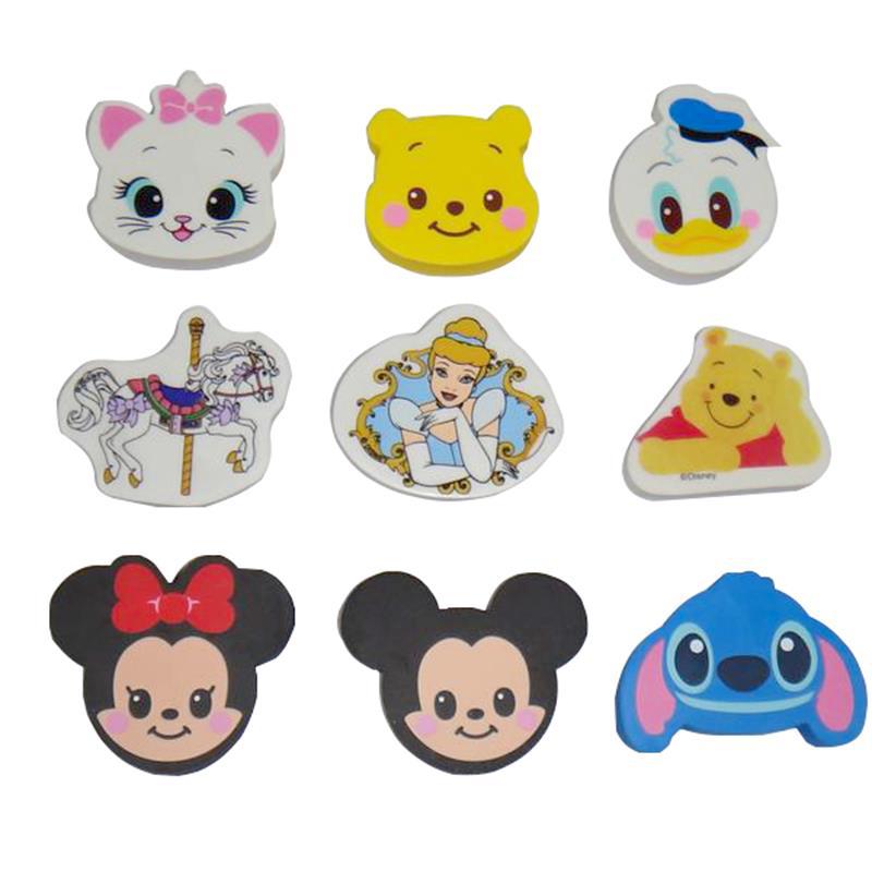 平面热转印橡皮擦创意卡通造型米老鼠橡皮擦可logo来样定制直销