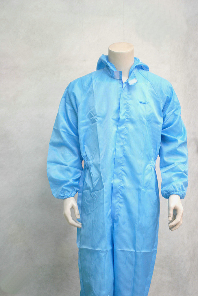 晨旭含鞋帽防静电连体服 防静电无尘服 防静电大褂