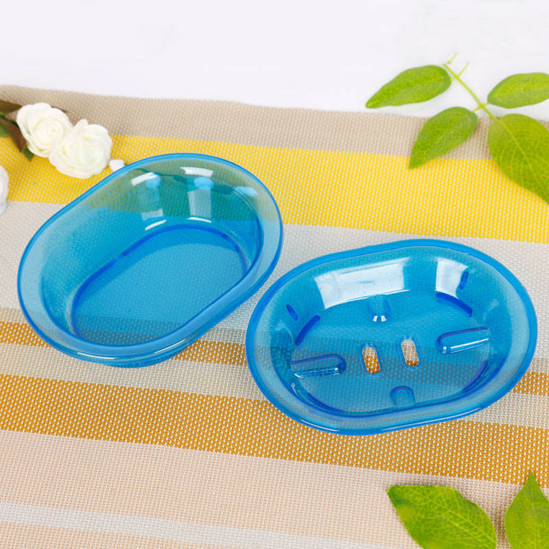 厂家直销批发无盖沥水肥皂盒糖果色透明塑料浴室肥皂盒结实耐用