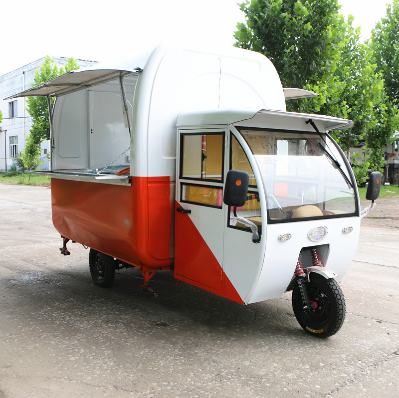 厂家直供摆摊电动三轮小吃车包子早餐车小型电动三轮小吃车快餐车