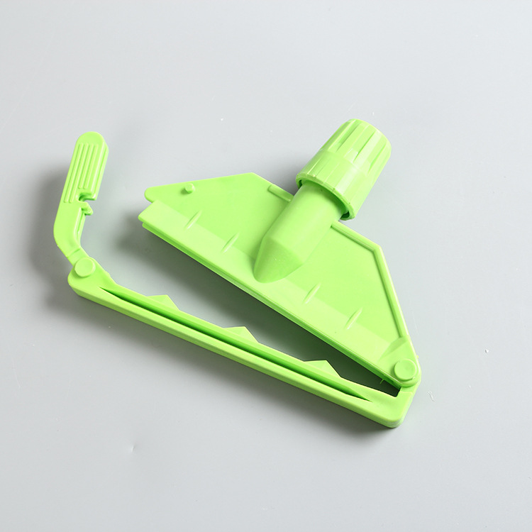 供应拖把头塑料夹头配件多色蜡拖夹水拖夹厂家直销