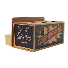 咪凹抖音猫玩具打地鼠机宠物玩具幼猫用纸盒逗猫玩具瓦楞纸