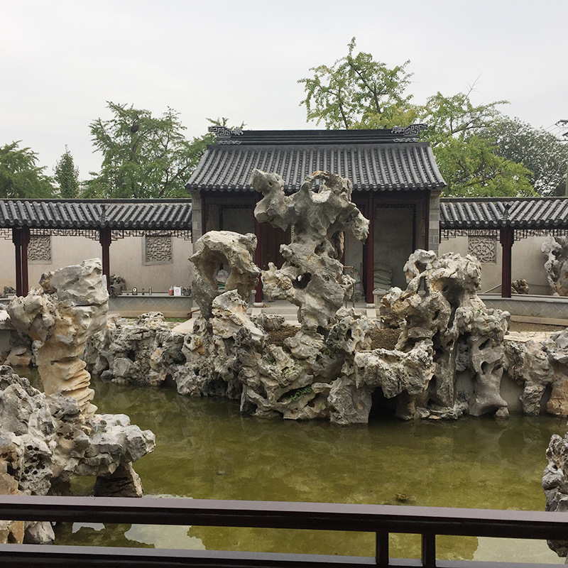 太湖石假山流水景观石塑石苏州园林景观工程承包假山设计