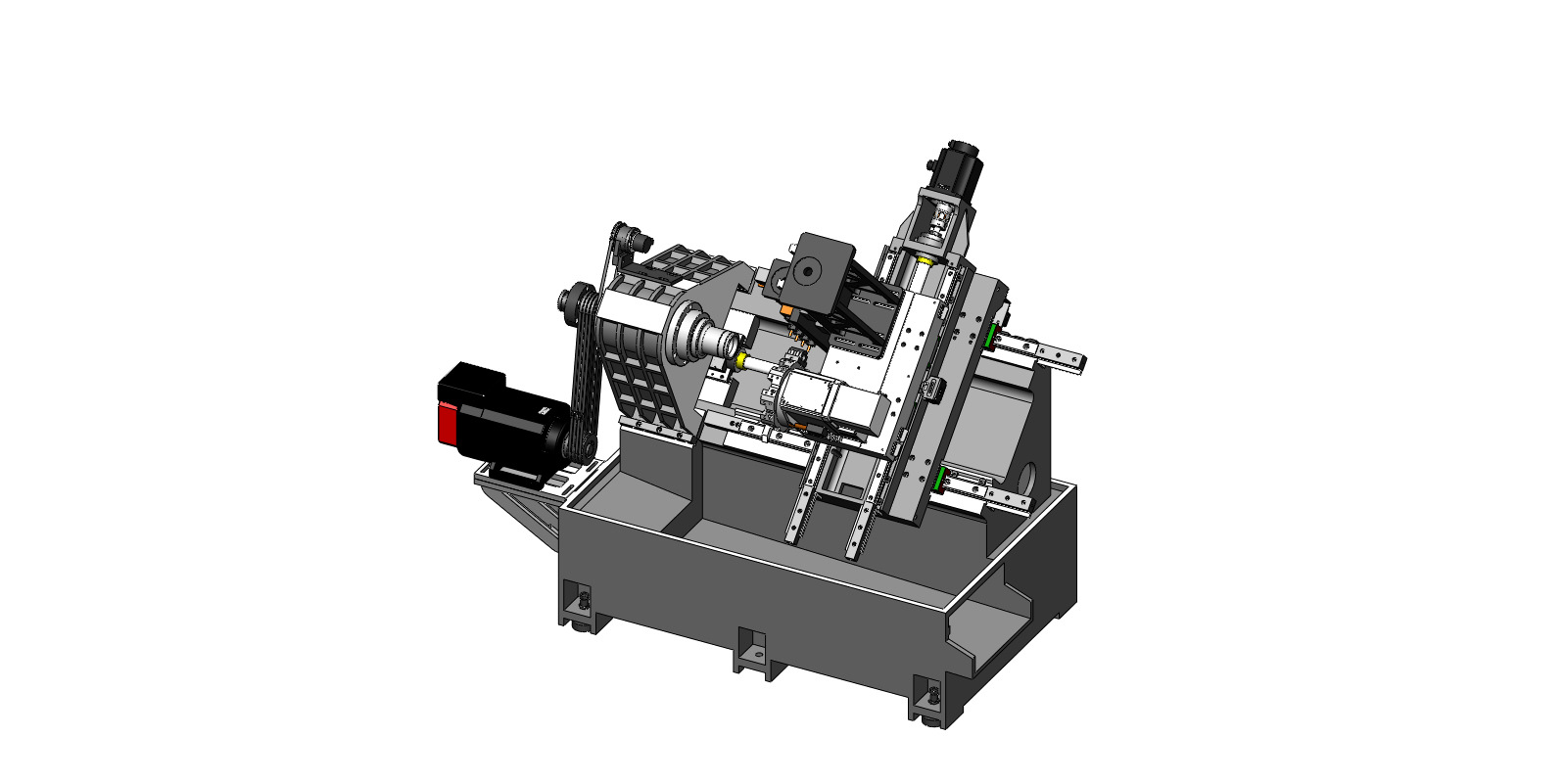 小型硬轨线轨经济型自动双头仪表双主轴双刀塔式车铣复合数控车床