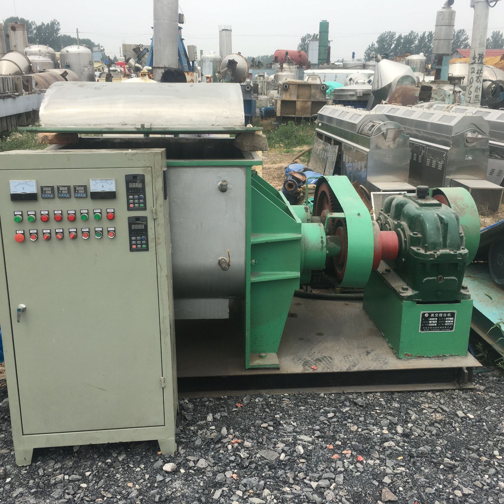 供应二手捏合机 二手电加热捏合机 600升真空捏合机 自动翻缸