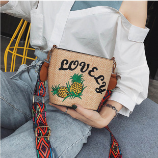 新款绣花女包手提包斜跨包包民族风包复古亚麻布