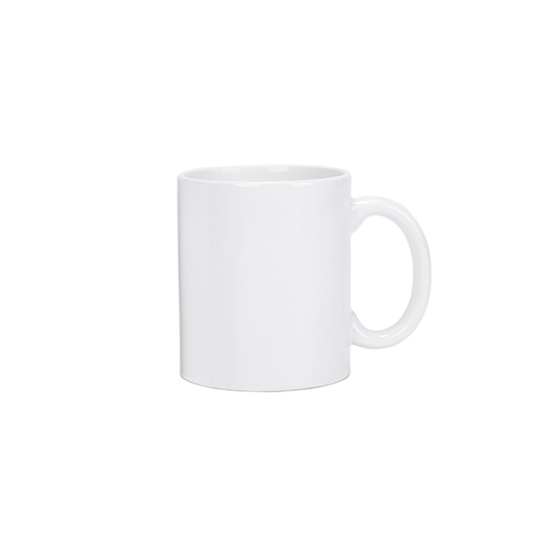 Thermal Transfer Printing Ceramic Cup Creative Blank Coated Cup 11Oz Export 1-2 Grade White Cup Mug Supplies Wholesale