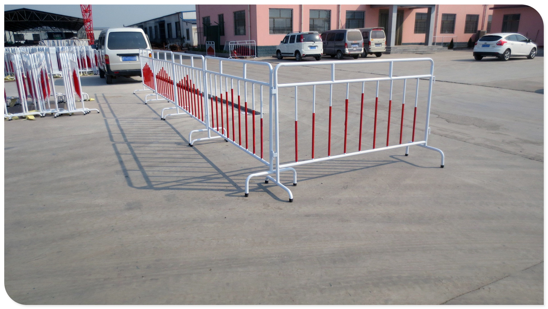 铁马护栏不锈钢安检可移动临时护栏施工警示隔离围栏道路铁栅栏厂