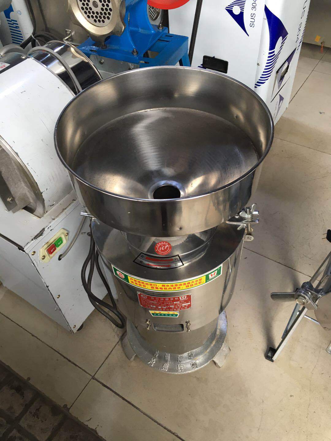 河北铁狮涡轮研磨机商用磨浆机适用于豆腐豆浆米浆等可渣浆分离