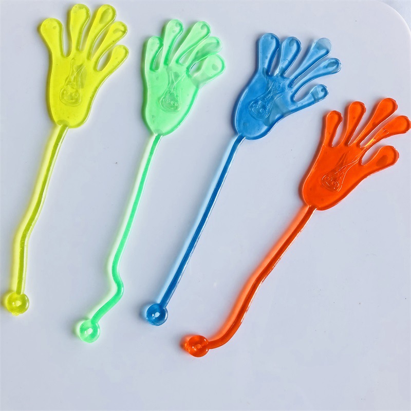 80 Nostalgic Toy Elastic Retractable Sticky Palm Large Wall Climbing Palm Whole Toy Small Hand Toy