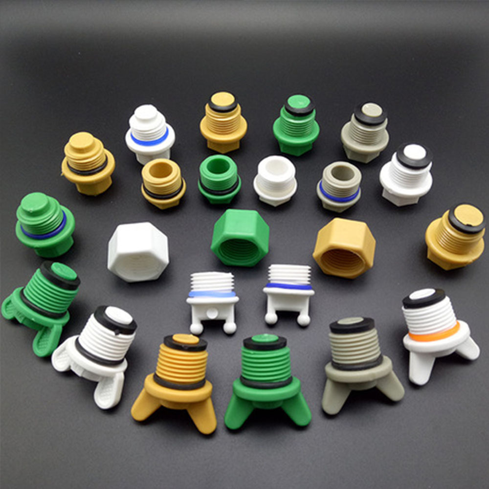 ppr堵头塑料丝堵外螺纹内螺纹丝堵各种精品丝堵带皮垫外丝堵头