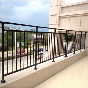 锌钢黑阳台护栏阁楼防护栏家用欧式铁艺扶手栏杆锌钢室外平台围栏