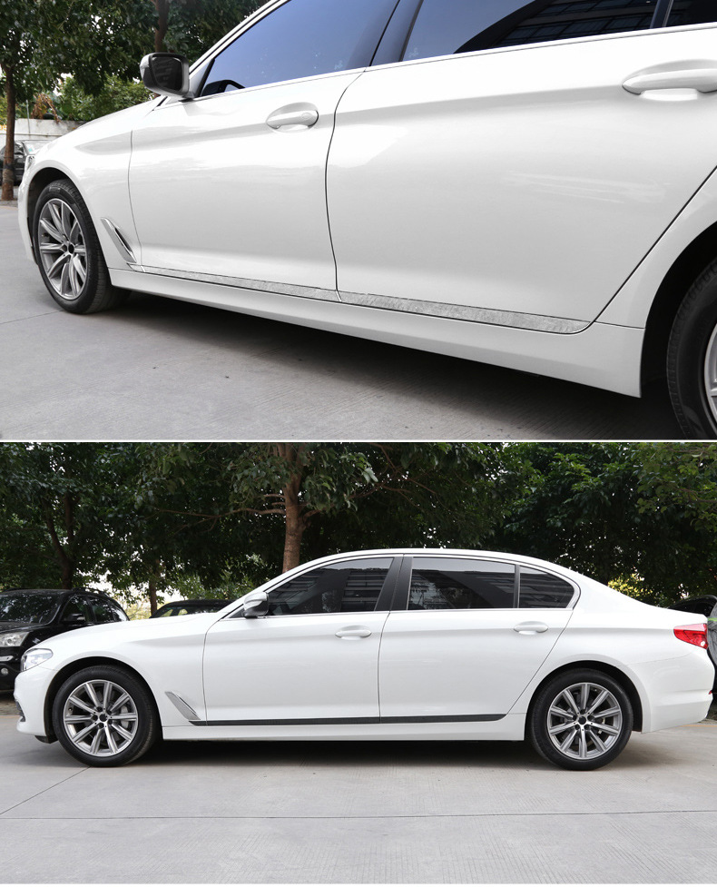 适用于2018款宝马新5系改装车身饰条528li530li540门边帖防撞亮条